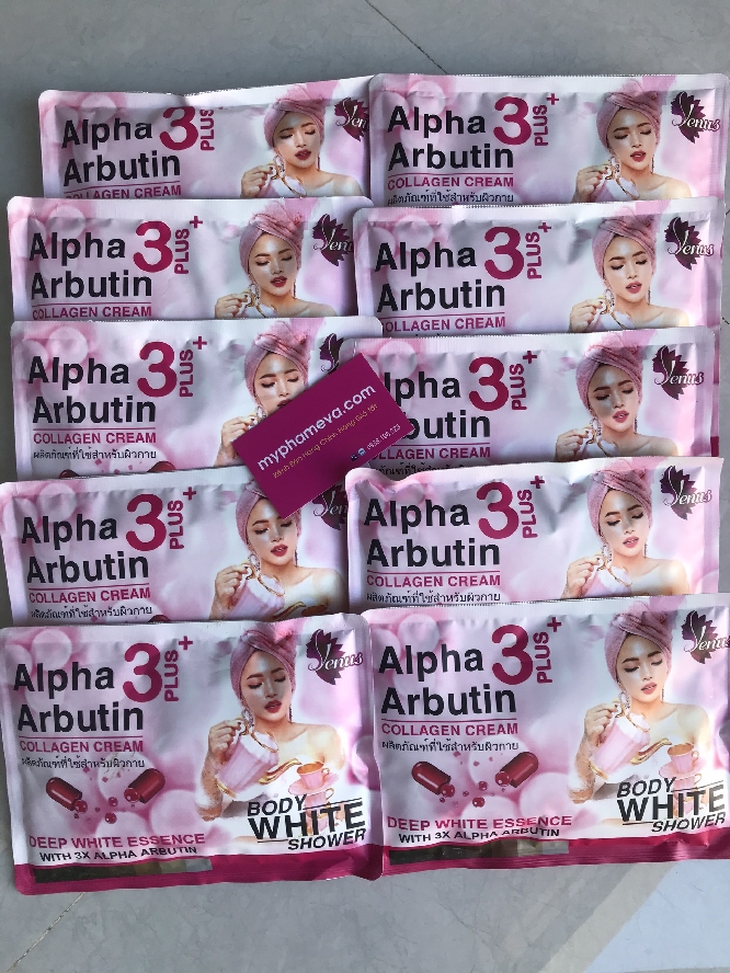 Tắm Ủ Trắng Body Alpha Arbutin White Shower Thái Lan Dưỡng Thể-1