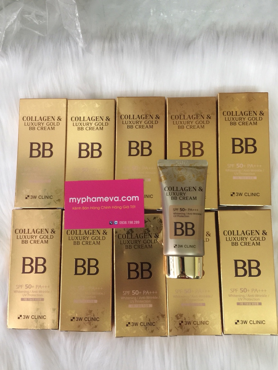 Kem Nền Collagen & Luxury Gold BB Cream 3w Clinic Hàn Quốc Chăm Sóc Mặt-1