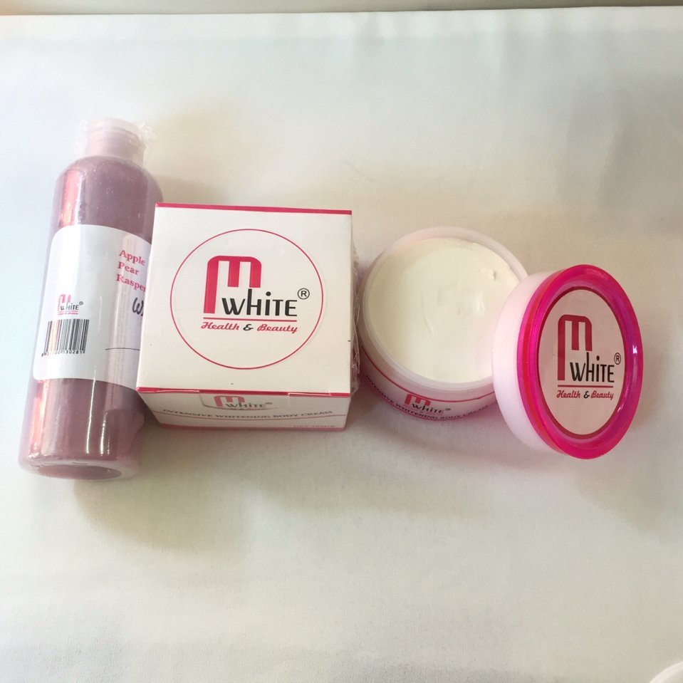 KEM   M'WHITE Dưỡng  Body Tắm Trắng