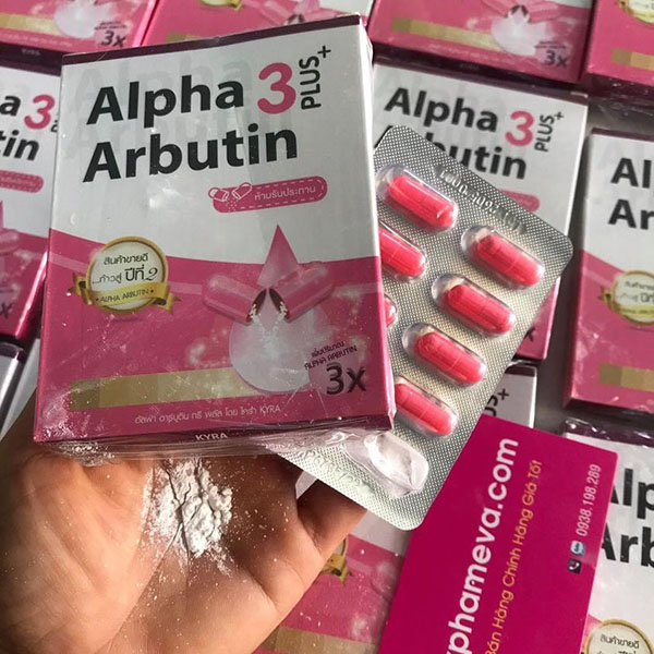 Viên Kích Trắng Alpha Arbutin 3 Plus Thái Lan