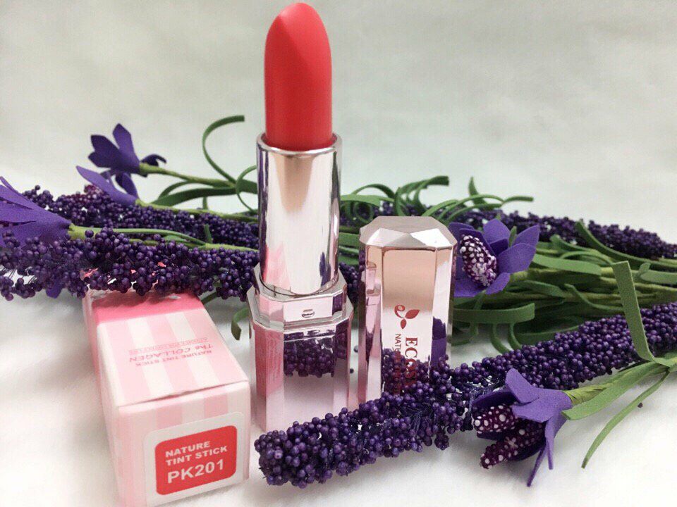 Son Môi Hàn Quốc Ecosy Nature Tint Stick The Collagen Trang Điểm Đôi Môi-1