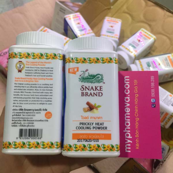 Phấn Lạnh Snake Brand Thanaka Thái Lan Dưỡng Thể-1