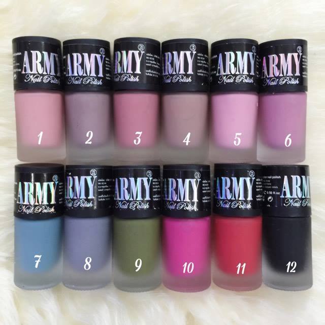 Sơn Móng Tay Nhám Army Thái Lan Dưỡng Thể-1