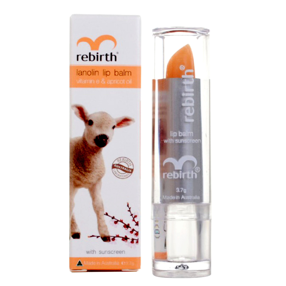 Son Dưỡng Chống Khô Môi Và Nứt Nẻ Môi Rebirth Lanolin Lip Balm. Trang Điểm Đôi Môi-1