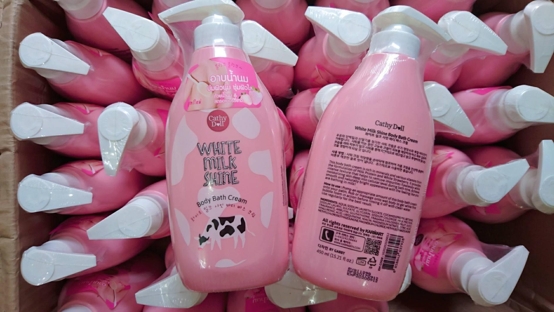 SỮA TẮM TRẮNG DA CATHY DOLL WHITE MILK SHINE  THÁI LAN Dưỡng Thể-1