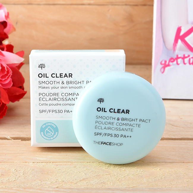 Phấn Phủ Kiềm Dầu Oil Clear The Face Shop Hàn Quốc Trang Điểm Khuôn Mặt-1