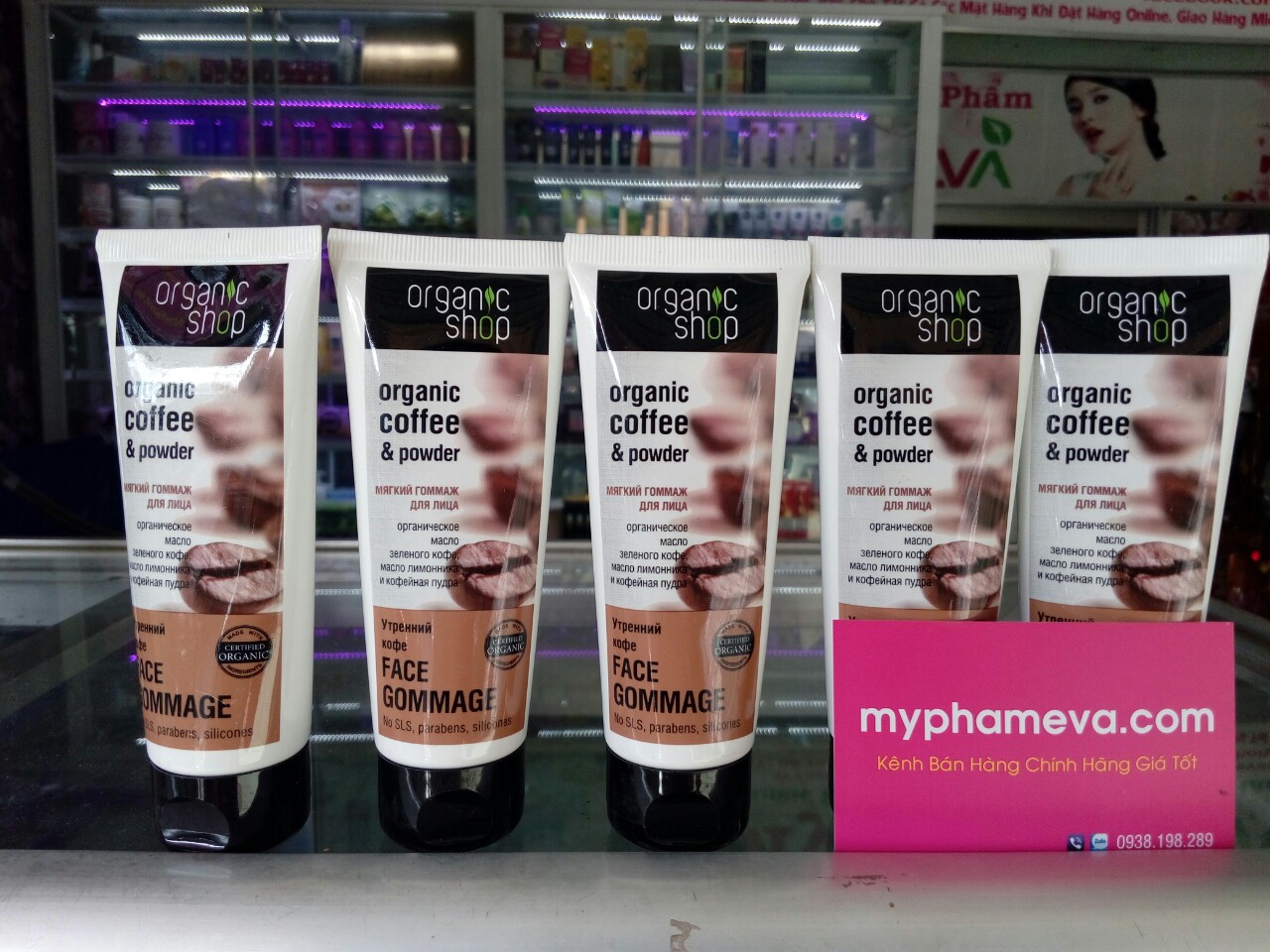 Tẩy Da Chết Mặt Của Nga Chiết Xuất Cà Phê Organic Làm đẹp Body-1