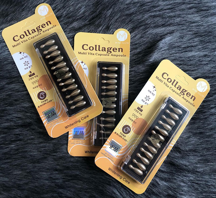 Viên Collagen Tươi Đẹp Da Ammud Multi Vita Ampoule Collagen Hàn Quốc Chăm Sóc Mặt-1