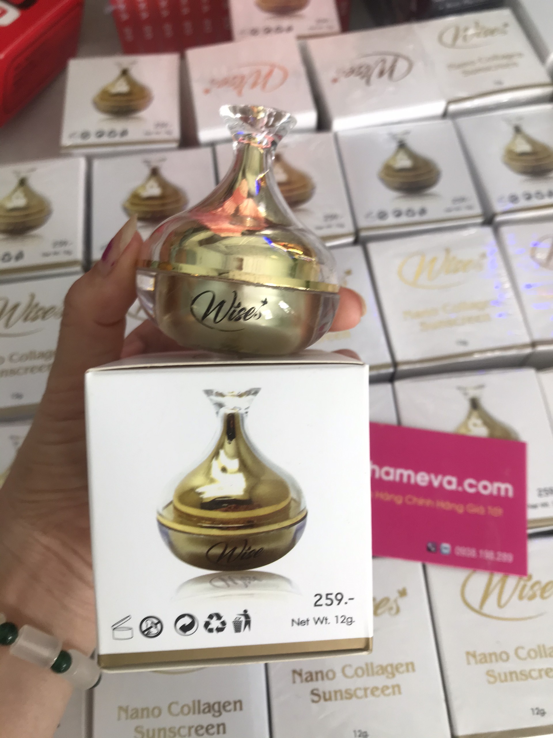 Kem Chống Nắng Wise Nano Collagen Sunscreen Thái Lan Chăm Sóc Mặt-1