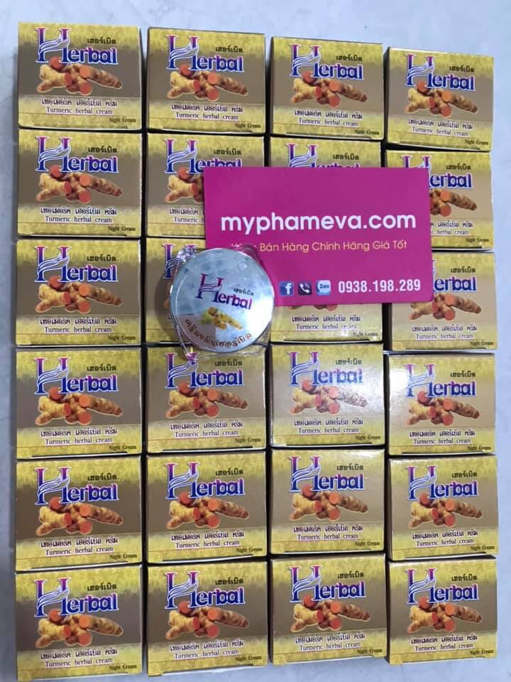 Kem Nghệ HerBal Trị Mụn Thâm Trắng Da Thái Lan Chăm Sóc Mặt-1