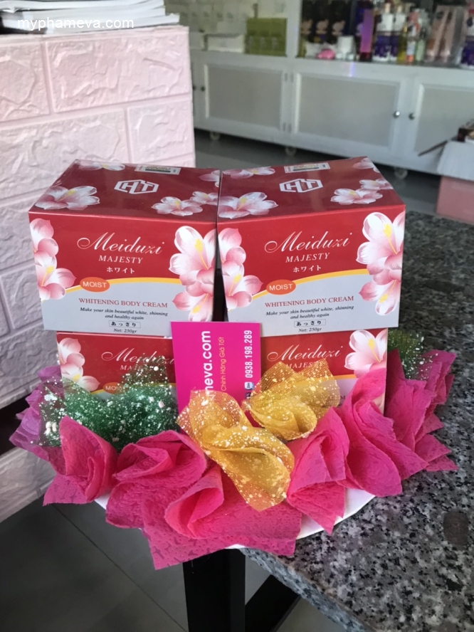 Kem Siêu Trắng Chống Nắng Body Meiduxi Majesty Whitening Body Cream Nhật Bản Chăm Sóc Mặt-1