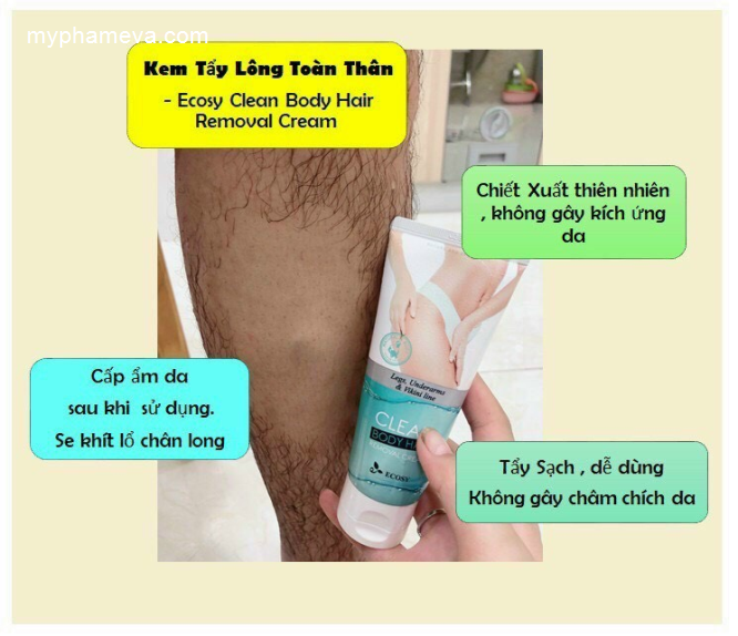Kem Tẩy Lông Toàn Thân CLEAN Ecosy Hàn Quốc Chăm Sóc Mặt-1