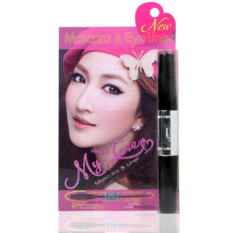 Mascara và Eye Liner My Love Mistine Trang Điểm Đôi Mắt-1