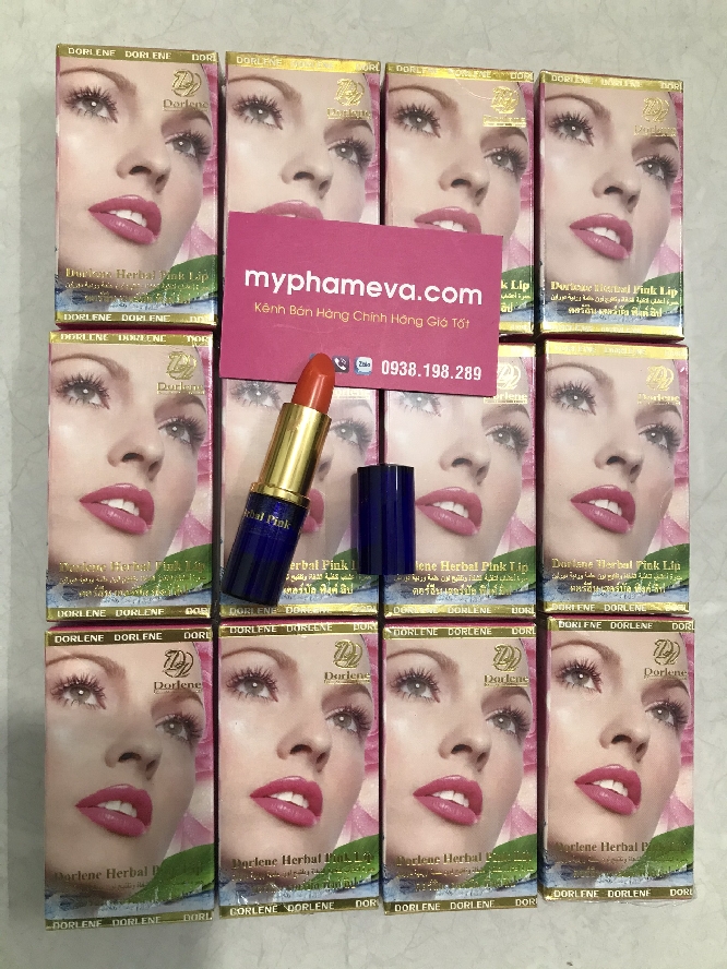 Son Dưỡng Giữ Màu Dorlene Herbal Pink Lip Thái Lan Chăm Sóc Mặt-1