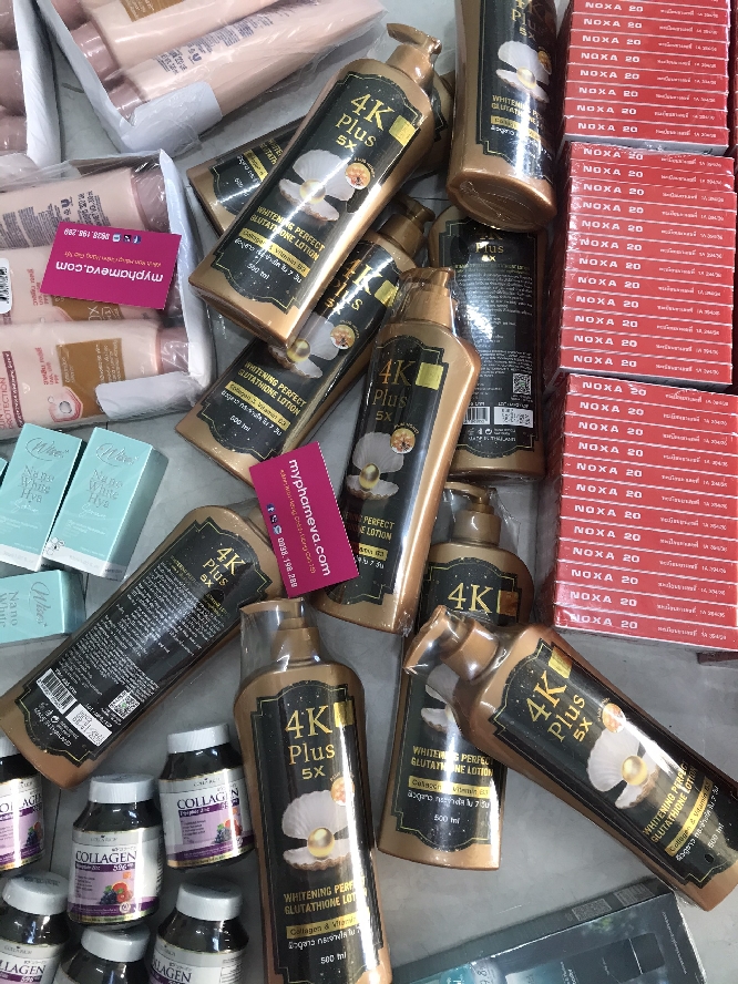 Sữa Dưỡng Thể 4K Plus 5X Whitening Perfect Glutathione Lotion Thái Lan Chăm Sóc Mặt-1