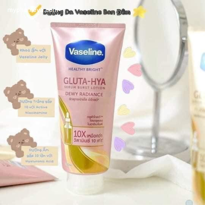 Sữa Dưỡng Thể Vaseline Gluta Hya 10x Thái Lan Chăm Sóc Mặt-1