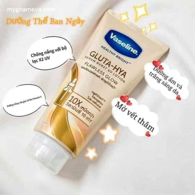 Sữa Dưỡng Thể Vaseline Gluta Hya 10x Thái Lan Chăm Sóc Mặt-1
