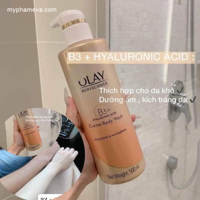 Sữa Tắm Dưỡng Trắng Da, Chống Lão Hóa Olay B3 TháiLan Chăm Sóc Mặt-1