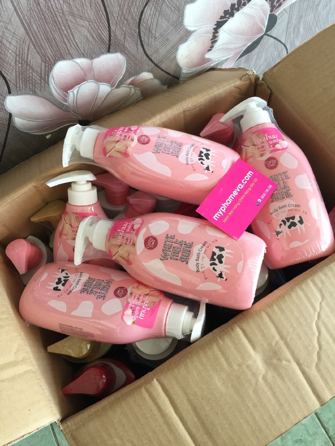 SỮA TẮM TRẮNG DA CATHY DOLL WHITE MILK SHINE  THÁI LAN Dưỡng Thể-1