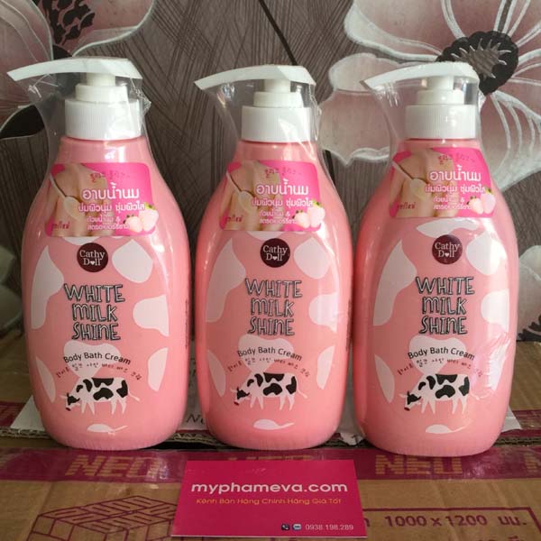 SỮA TẮM TRẮNG DA CATHY DOLL WHITE MILK SHINE  THÁI LAN Dưỡng Thể-1