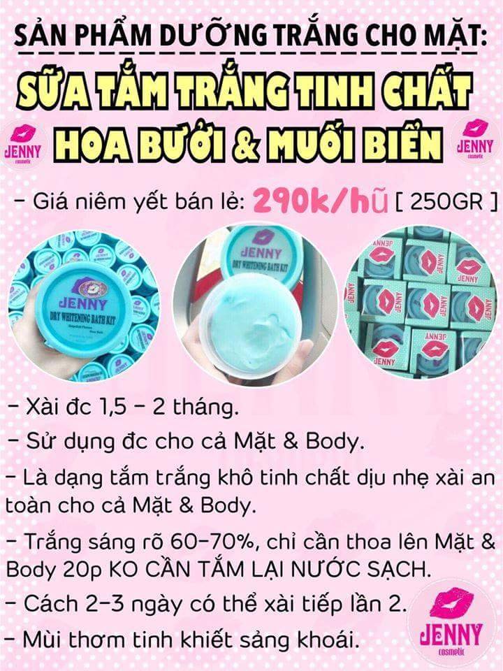  Sữa tắm trắng khô tinh chất hoa bưởi & muối biển Mặt Nạ-1