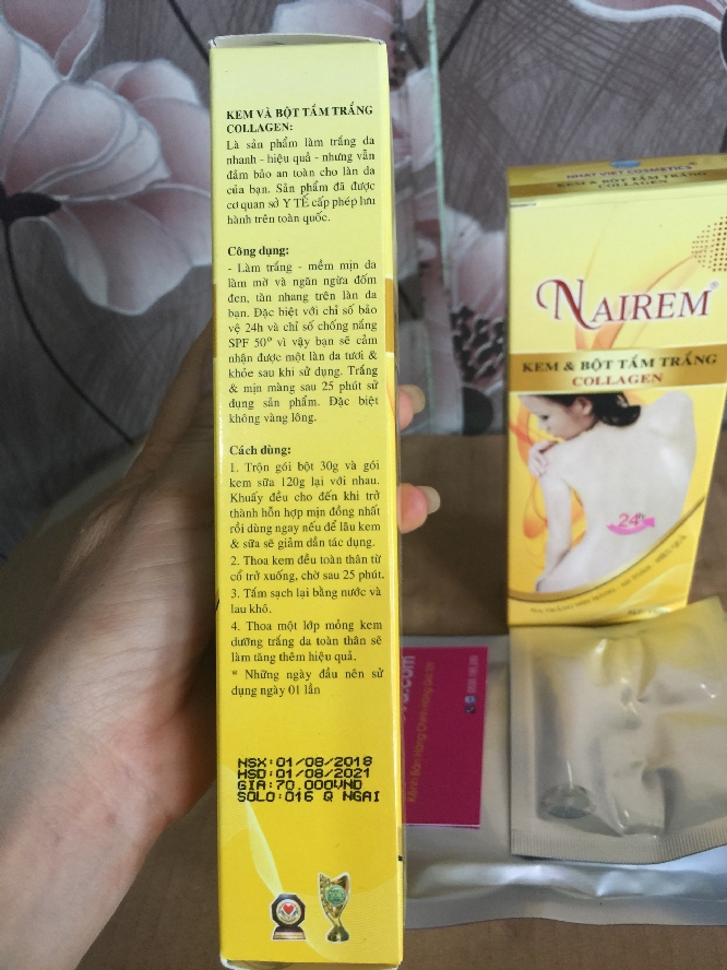  Tắm Trắng Toàn Thân Collagen Nairem  Dưỡng Thể-1
