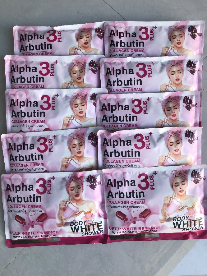 Tắm Ủ Trắng Body Alpha Arbutin White Shower Thái Lan Dưỡng Thể-1