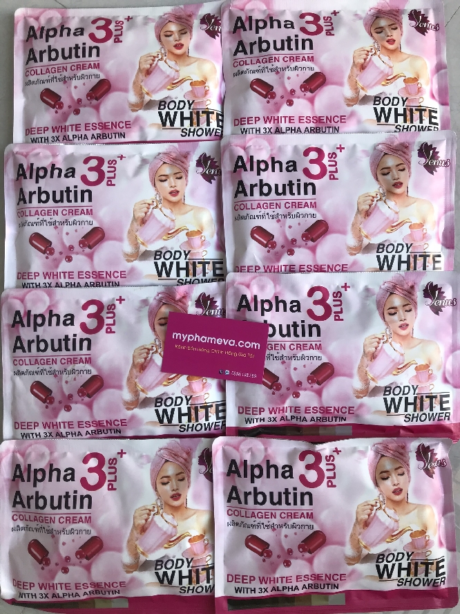 Tắm Ủ Trắng Body Alpha Arbutin White Shower Thái Lan Dưỡng Thể-1