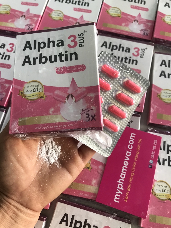 Viên Kích Trắng Alpha Arbutin 3 Plus Thái Lan Chăm Sóc Mặt-1