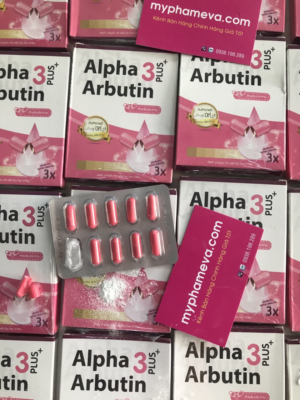 Viên Kích Trắng Alpha Arbutin 3 Plus Thái Lan Chăm Sóc Mặt-1