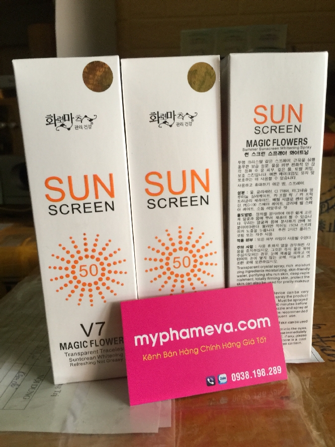Xịt Chống Nắng Sun Screen V7 Hàn Quốc Dưỡng Thể-1