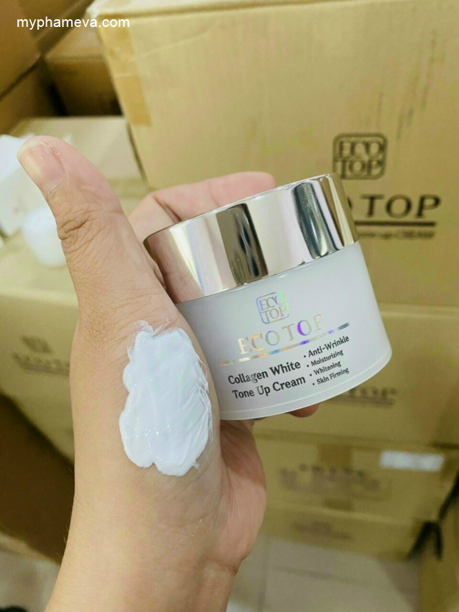 Kem Trắng Da Ecotop Collagen Whitening Tone Up Cream Hàn Quốc Chăm Sóc Mặt-1