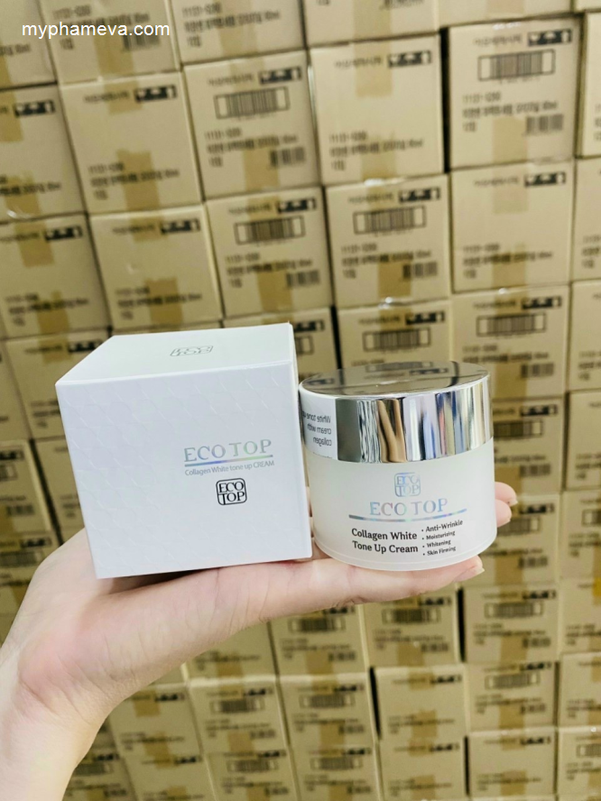 Kem Trắng Da Ecotop Collagen Whitening Tone Up Cream Hàn Quốc Chăm Sóc Mặt-1