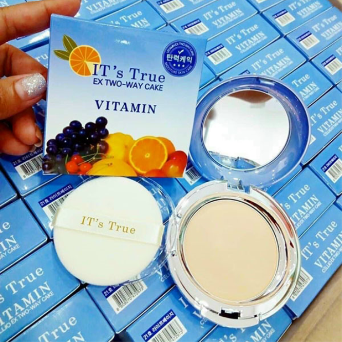 Phấn Nén Vitamin IT'S TRUE Ex Two - Way Cake Vitamin Hàn Quốc