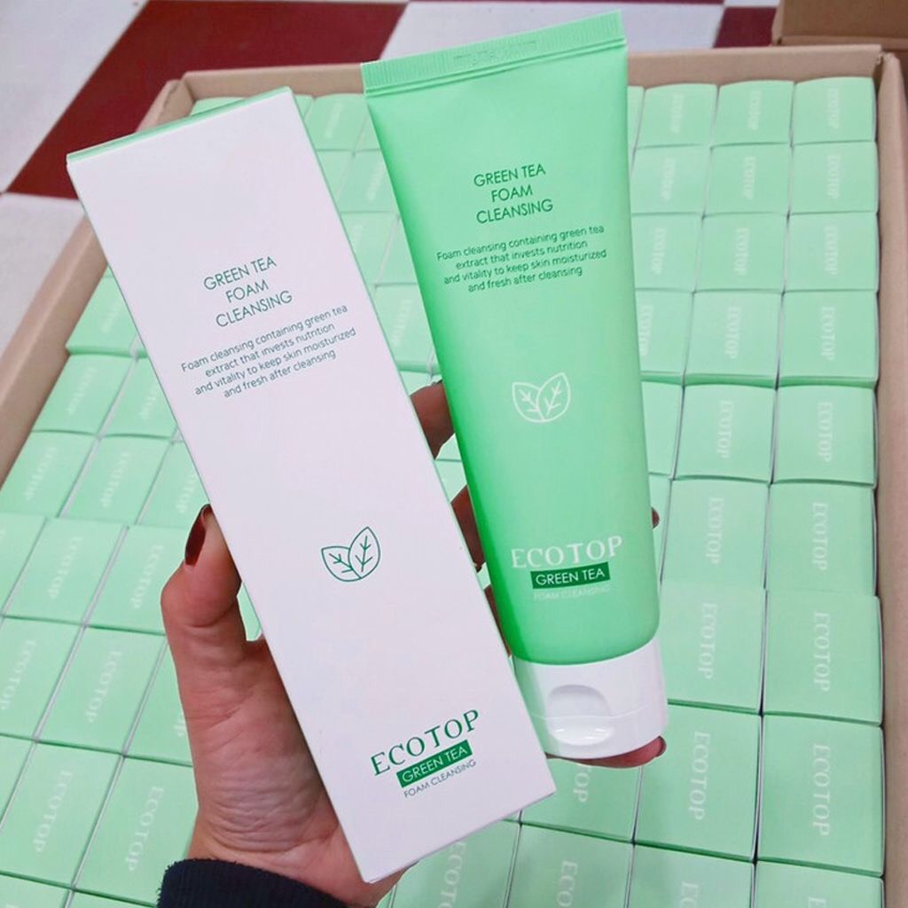 Sữa Rửa Mặt Trà Xanh Ecotop Green Tea Foam Cleasing