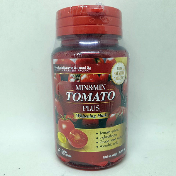 Viên Uống Trắng Da Min & Min Tomato Plus Thái Lan