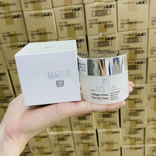 Kem Trắng Da Ecotop Collagen Whitening Tone Up Cream Hàn Quốc
