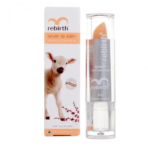 Son Dưỡng Chống Khô Môi Và Nứt Nẻ Môi Rebirth Lanolin Lip Balm.