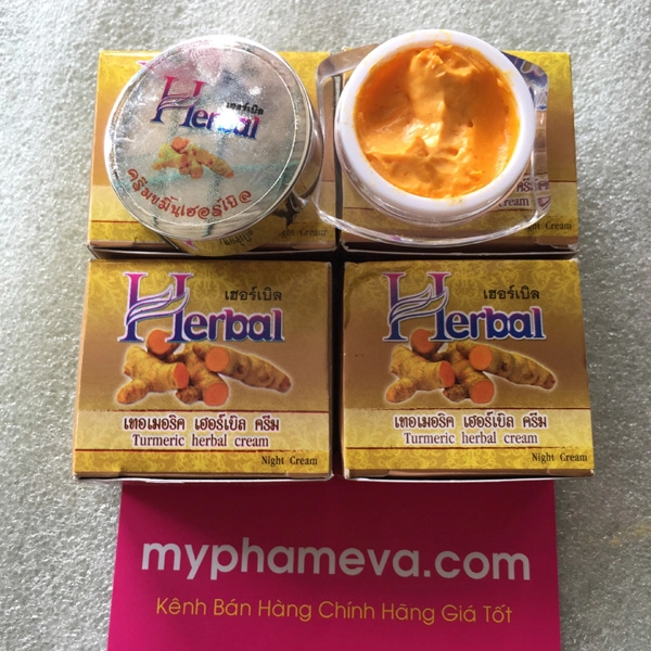 Kem Nghệ HerBal Trị Mụn Thâm Trắng Da Thái Lan