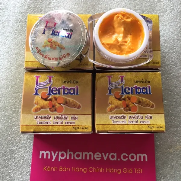 Kem Nghệ HerBal Trị Mụn Thâm Trắng Da Thái Lan