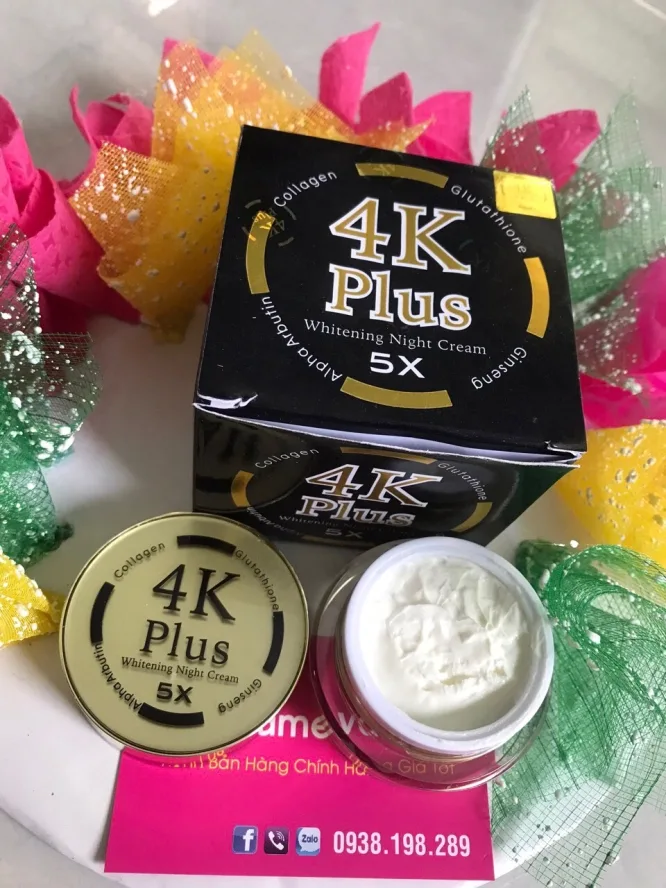Kem Sâm Dưỡng Trắng Da Mặt 4K Plus Thái Lan