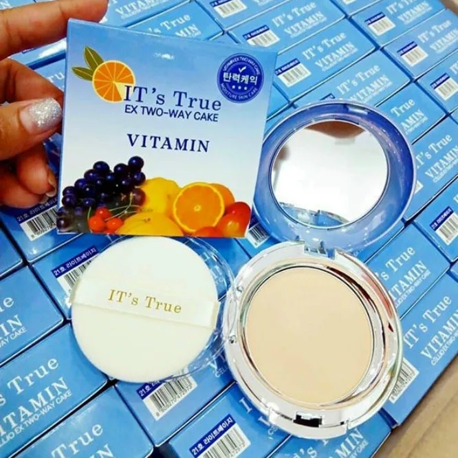 Phấn Nén Vitamin IT'S TRUE Ex Two - Way Cake Vitamin Hàn Quốc