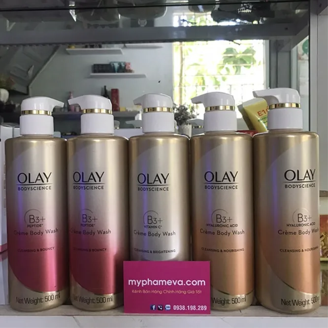 Sữa Tắm Dưỡng Trắng Da, Chống Lão Hóa Olay B3 TháiLan