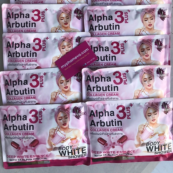 Tắm Ủ Trắng Body Alpha Arbutin White Shower Thái Lan