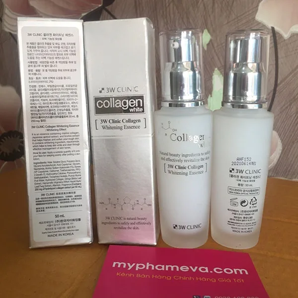 Tinh Chất Dưỡng Trắng Da 3W Clinic Collagen Hàn Quốc